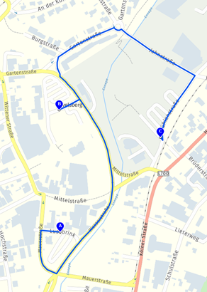 Anfahrtsskizze und Parkmöglichkeiten